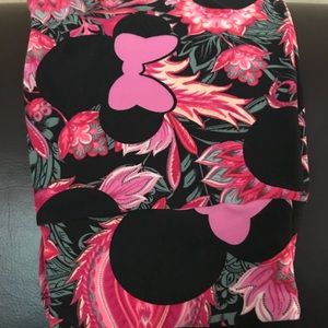 OS Lularoe Disney Minnie floral paisley leggings